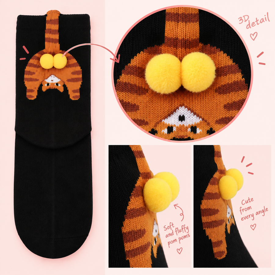 Look at My Cat’s Balls Socks